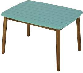 Vente-unique Gartentisch für Kinder Akazie - Blau 