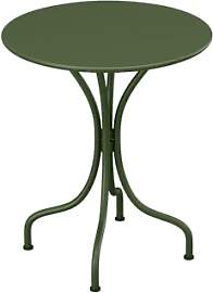 Vente-unique-Gartentisch rund - D. 60 cm - Metall