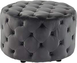 Vente-unique Ourca Sitzsack, Velours, Grau