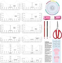 VEPEPE 30 Stück T-Shirt Ruler, PVC Material