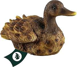 VERDOBA Gartendekoration Ente aus Kunstharz
