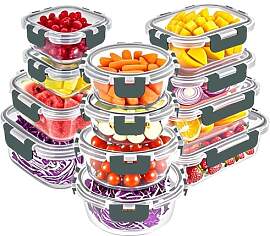 VERONES 24 Stück Crisper Set, Luftdichte