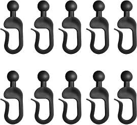 Verschiebbare Ringhaken, 10 Stück – Haken für