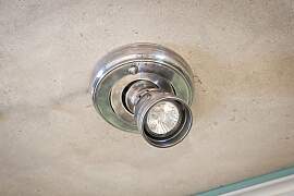 Verstellbare silberne Metall-Deckenleuchte,