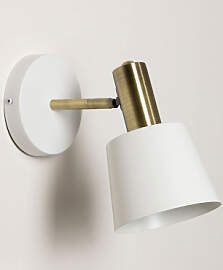 Verstellbare Wandlampe Aus Eisen Agueda Weiss -