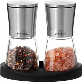 Vevok Chef Salz und Pfeffer Mühle 2er Set mit