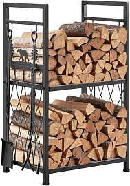 VEVOR Kaminholzregal, 455x330x765 mm, 2-stufiger