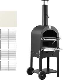 VEVOR Pizzaofen 12 Zoll Pelletöfen, 2-lagiger