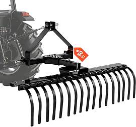 VEVOR Rasentraktor Heuharke 127cm,