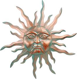 VEWOGARDEN Wanddekoration aus Metall, 76,2 cm,