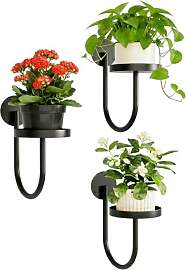 Vexnaro 3er Set Blumenständer Wandmontage,
