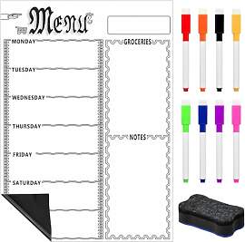 VGECEE Whiteboard Wochenplaner Magnetisch A3