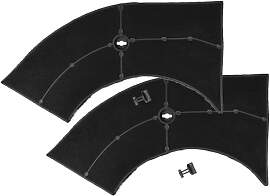 vhbw 2x Aktivkohlefilter Ersatz für Quelle