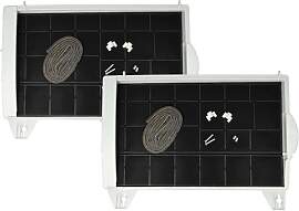 vhbw 2x Aktivkohlefilter kompatibel mit Siemens