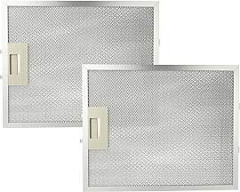 vhbw 2x Filter Metallfettfilter kompatibel mit