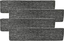 vhbw 4x Aktivkohlefilter kompatibel mit Miele DA