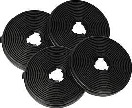 vhbw 4x Aktivkohlefilter kompatibel mit Respekta