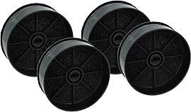 vhbw 4x Aktivkohlefilter kompatibel mit Zanussi
