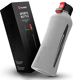 VIA FORTIS® Glasflasche mit hochwertiger