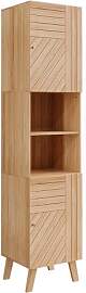 Vicco Badschrank Lucie, Bambus, 40 x 177 cm mit 2
