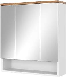 Vicco Badspiegelschrank Eden, Weiß Hochglanz, 70