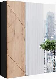 Vicco Badspiegelschrank Irma, Anthrazit/Goldkraft