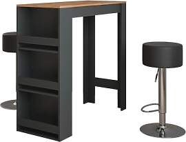 Vicco Bartisch-Set Repose, Anthrazit/Goldkraft