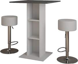 Vicco Bartisch-Set Repose, Anthrazit/Weiß, 75 x