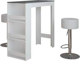 Vicco Bartisch-Set Repose, Weiß/Anthrazit, 45 x