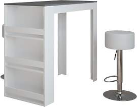 Vicco Bartisch-Set Repose, Weiß/Anthrazit, 57 x