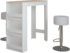 Vicco Bartisch-Set Repose, Weiß/Sonoma, 45 x 110