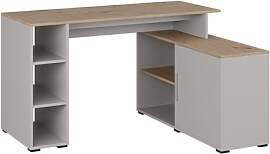 Vicco Eckschreibtisch Rudy, Cashmere, 135 x 110 cm 