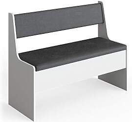 Vicco Esszimmer-Bank Roman, Weiß, 41.5 x 106.6