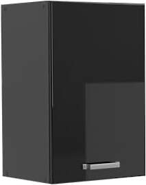 Vicco Hängeschrank R-Line, Schwarz Hochglanz, 40