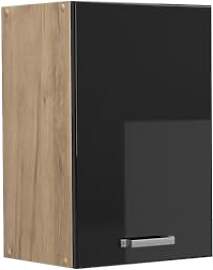 Vicco Hängeschrank R-Line, Schwarz Hochglanz, 40