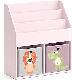 Vicco Kinderregal Luigi, Rosa, 72 x 79 cm mit 2