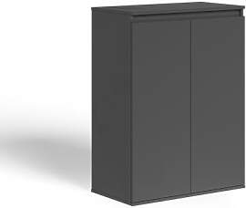 Vicco Kommode Claus, Anthrazit, 74 x 99.6 cm mit 2 