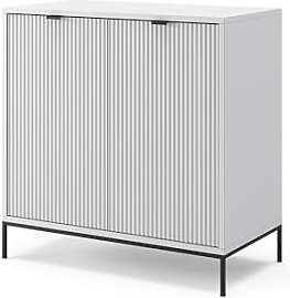 Vicco Kommode Eliza, Weiß, 42 x 81.2 cm mit 2