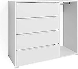 Vicco Kommode Ruben, Weiß, 48 x 101.9 cm, zur