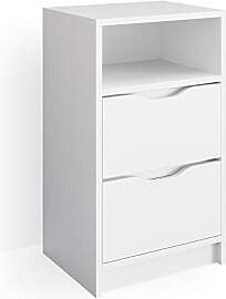 Vicco Nachttisch Ruben, Weiß, 38 x 66.6 cm,