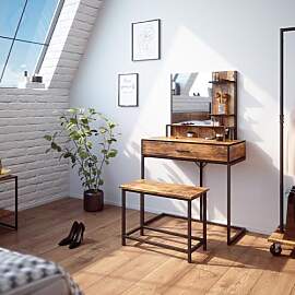 Vicco Schminktisch Fyrk, Antikholz, 80 cm mit