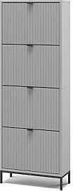 Vicco Schuhkipper Eliza, Grau, 60 x 168 cm mit 4