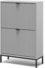Vicco Schuhkipper Eliza, Grau, 60 x 92 cm mit 2
