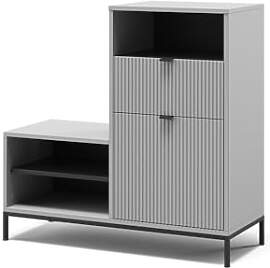 Vicco Schuhschrank Eliza, Grau, 100 x 98.5 cm mit