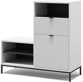 Vicco Schuhschrank Eliza, Weiß, 100 x 98.5 cm mit 