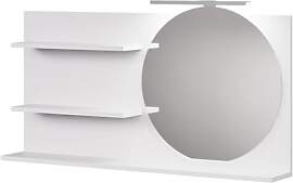 Vicco Spiegelregal Avena, Weiß, 100 x 50 cm mit 3 