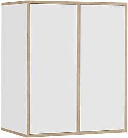 Vicco Wandschrank Tetrix, Weiß, 63 x 75 cm mit 2