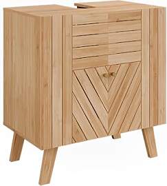 Vicco Waschbeckenunterschrank Lucie, Bambus, 60 x