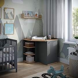 Vicco Wickelkommode Kristian, Anthrazit/Artisan,