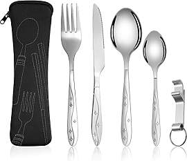 Vicloon Edelstahl Besteck Set, 6 Stück